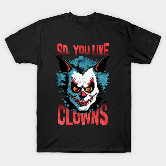 Creepy Clown T-Shirt by PopularDesigns